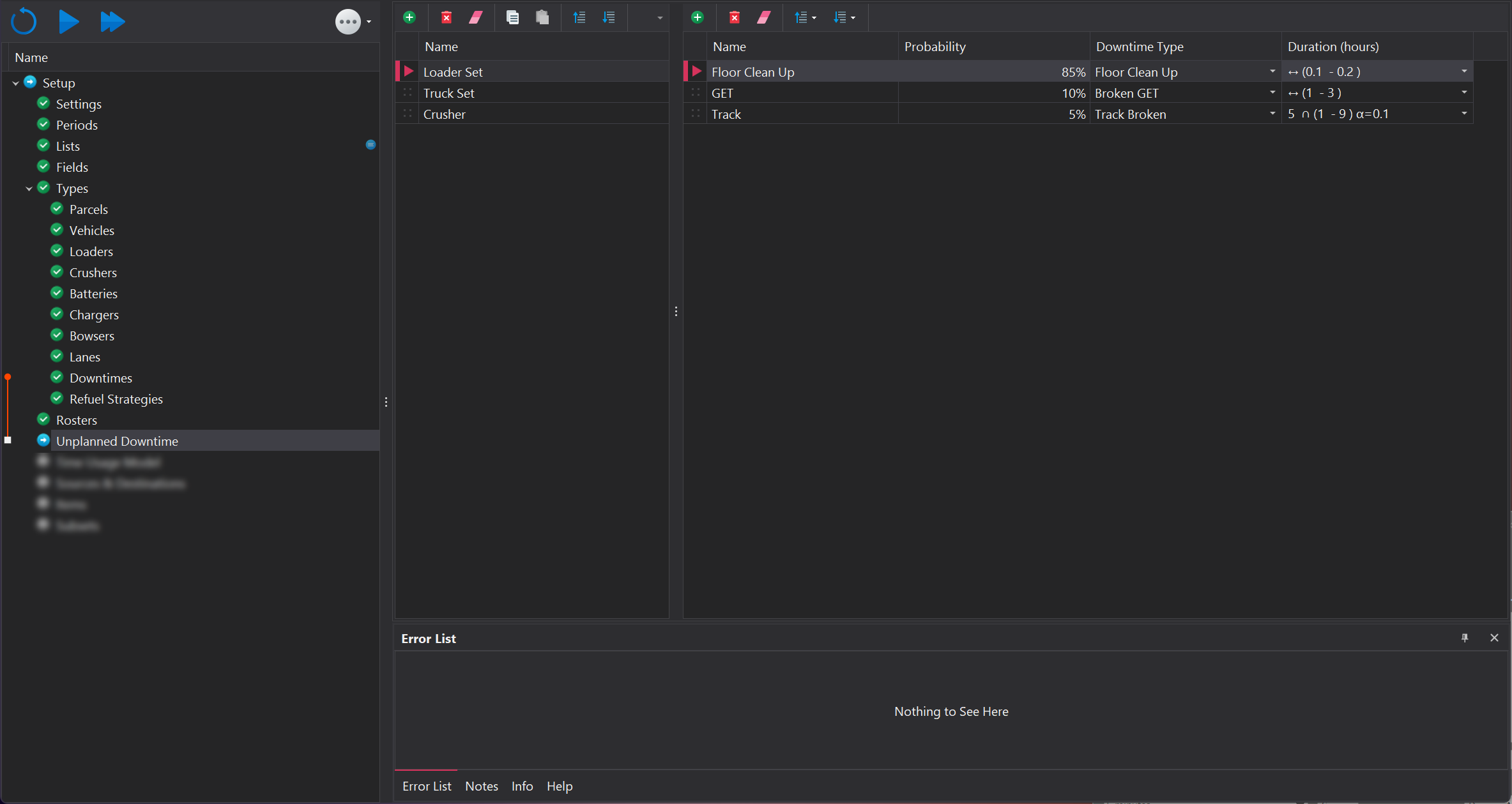 Roster step overview.